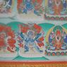 wall painting of Tandin, Phurba Dorji Zhennu and east amitayus