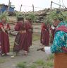 Bropon (lead master) directing dancers for their dance