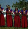 Beautifully dressed in Bro costme ladies holding their hand in hand dance