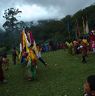 Nubchham dancers moves from place to place performing dance