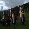 Nubchham dancers walking towards Kisibi temple from Doksa