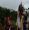 Gonpo Gonmo/Nubchham dancers standing to the right side temple