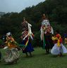 Nubchham performed in the slope meadow near by temple