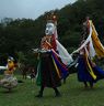 Nubchham dance in circle in meadow