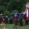 People rushes near to Gonpo Gonmo for receiving blessing