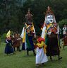 Gonpo Gonmo Drangsung Yamphela and Chhampon walking in line