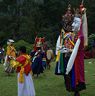 Nubchham facing towards Minjay gewog on the first day while dancing