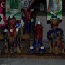 Painted ritual cake in the altar of Nangkor lhakhang