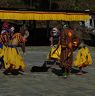 Durda holding black cloth piece at Nangkor Tsechu