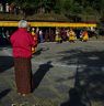 An old lady praying at Nangkor tsechu