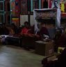 Ritual performers at the Nangkor lhakhang