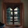 Wooden window of rural area