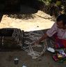 Pandit decorating the hawan place