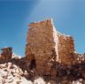 Remains of the east row apartments. Note the large opening in the wall that that abuts the axial corridor.