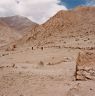 Ruined shrine and large enclosure of the middle sector.