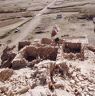 The four more intact structures near the base of the formation.