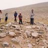 Members of the highly coordinated survey team carrying out their work at funerary structure FS76.