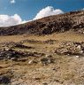 Funerary structure FS6. Note the way in which this large structure is set at three distinctive elevations.