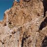 The site, suspended on a shelf above the Chakgo Draklung (<i>lcags sgo brag lung</i>) Gorge.