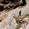 The revetment fragment at the south end of the ledge.