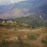 View from beside the school path above Puje