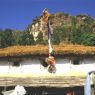 The 'ala', a flag with decorated pole on the roof 'pae lava'