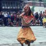 Ging with sword (Gri ging), Paro Tshechu (tshes bcu), dance arena, Paro Tshechu (tshes bcu), 2nd day