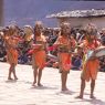 Ging with drums (rNga ging), Paro Tshechu (tshes bcu), dance arena, Paro Tshechu (tshes bcu), 2nd day