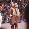 the two Princes and their servant, Dance of the Noblemen and the ladies (Pho legs mo legs), Paro Tshechu (tshes bcu), dance arena, Paro Tshechu (tshes bcu), 3rd day