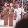 the two Princesses and the servants couple, Dance of the Noblemen and the ladies (Pho legs mo legs), Paro Tshechu (tshes bcu), dance arena, Paro Tshechu (tshes bcu), 3rd day