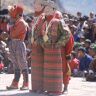 the two Princesses and the atsara, Dance of the Noblemen and the ladies (Pho legs mo legs), Paro Tshechu (tshes bcu), dance arena, Paro Tshechu (tshes bcu), 3rd day