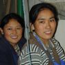 Workers at the Drepung carpet factory. ??