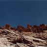 Stone and rammed-earth buildings.