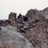 The upper edifice. Note the in situ stone member spanning a structure, which is at floor level.