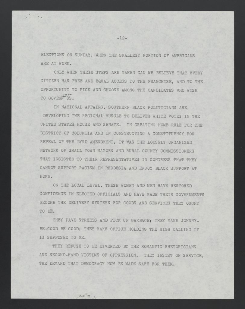 Speech at the Martin Luther King, Jr. Center for Social Change Conference on the 1965 Voting Rights Act, 1975 January 13 (2 of 2), 2857793