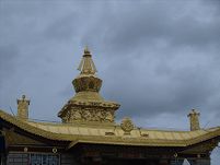 Roof pagoda at Monatery in Dora Gamo.