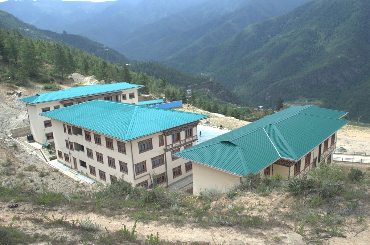 wangbama-central-school-building-in-genekha-village-under-thimphu