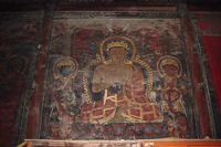 Tibetan-style mural paintings at Drotsang Dorjé Chang Monastery