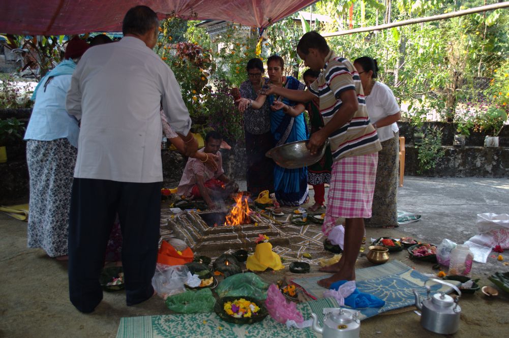 Villagers offering rice | Mandala Collections - Images