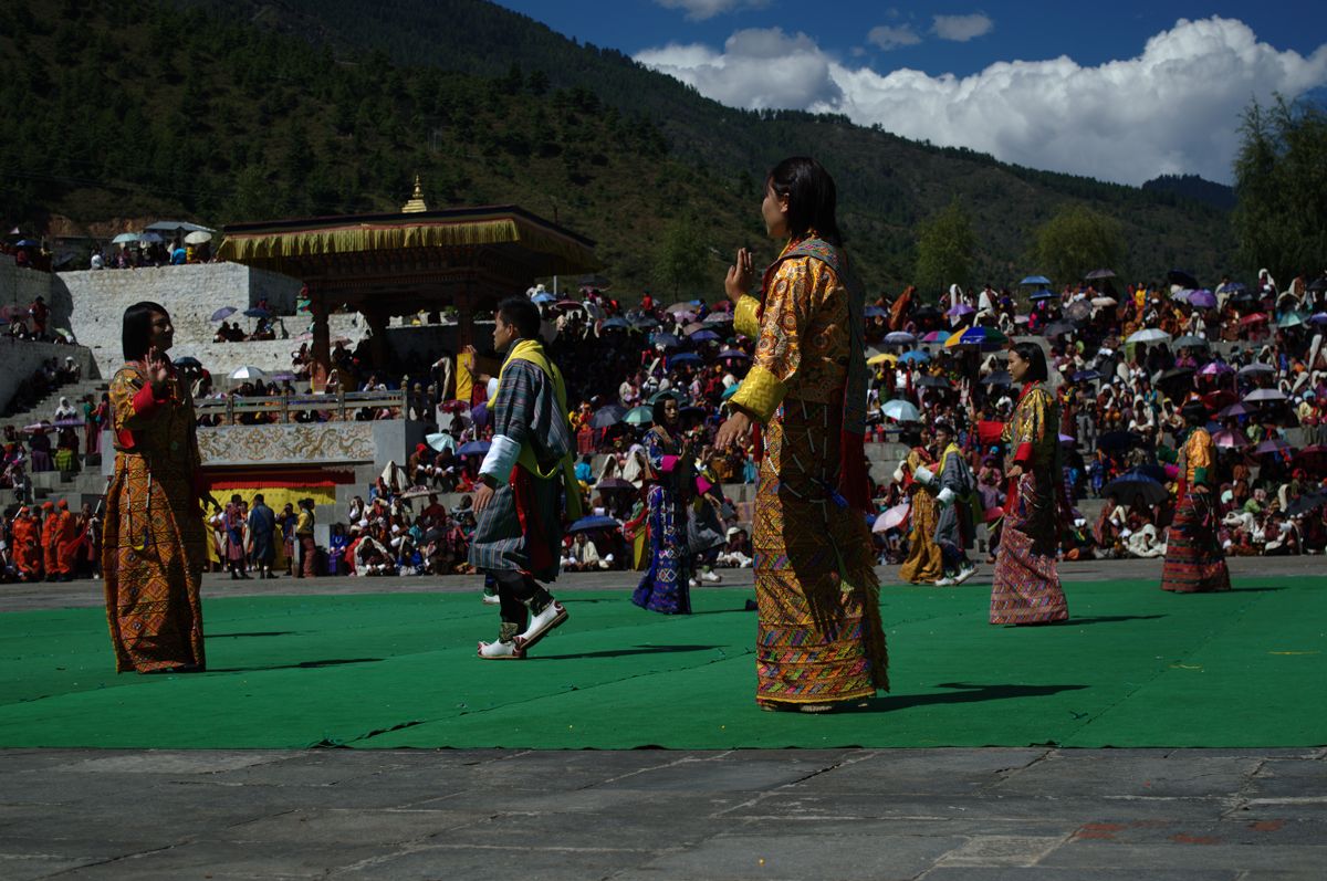 The royal dancers in Thimphu Tsechu | Mandala Collections - Images