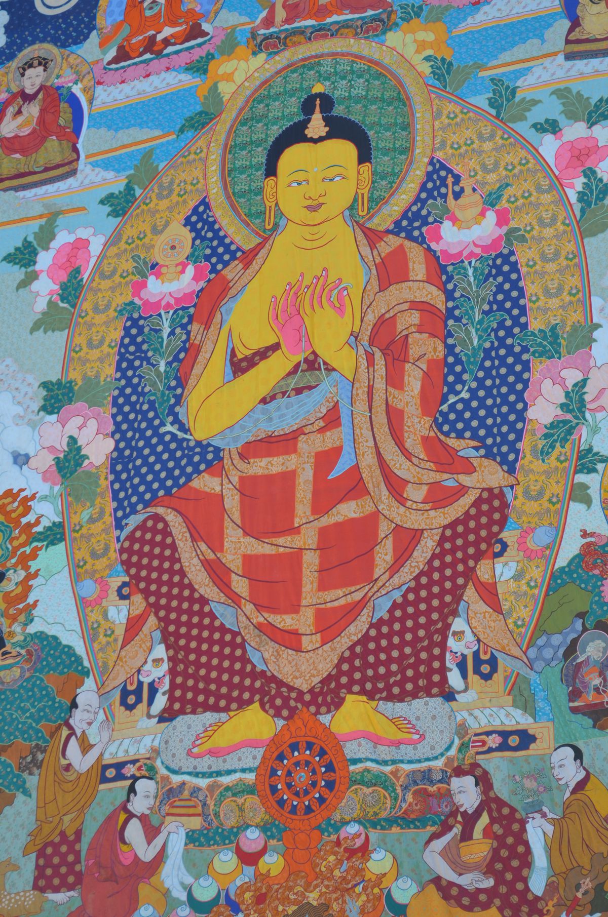 Detail of Maitreya Buddha Large Appliqué Tangka | Mandala Collections ...